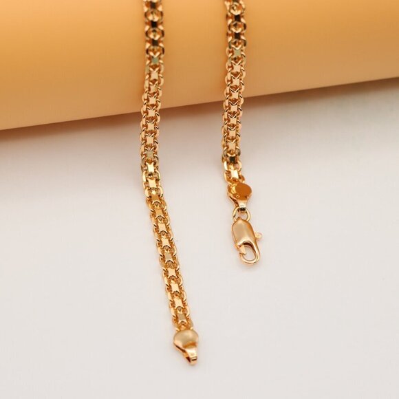 "Chunky Rose Gold Chain Necklace Bold & Stylish Look, XPNL0126 - Picture 6 of 12